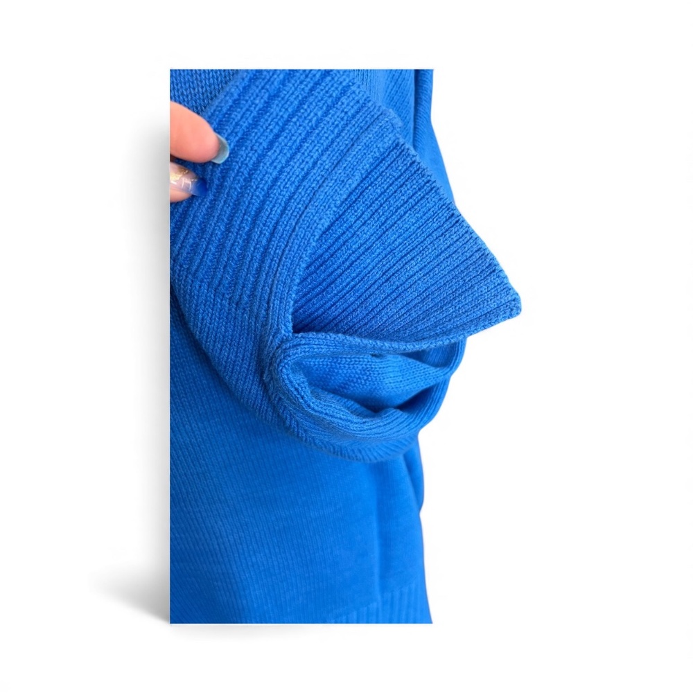 π EUC SONOMA Cobalt Blue Long Sleeve Sweater | Sz 1X - Picture 4 of 7